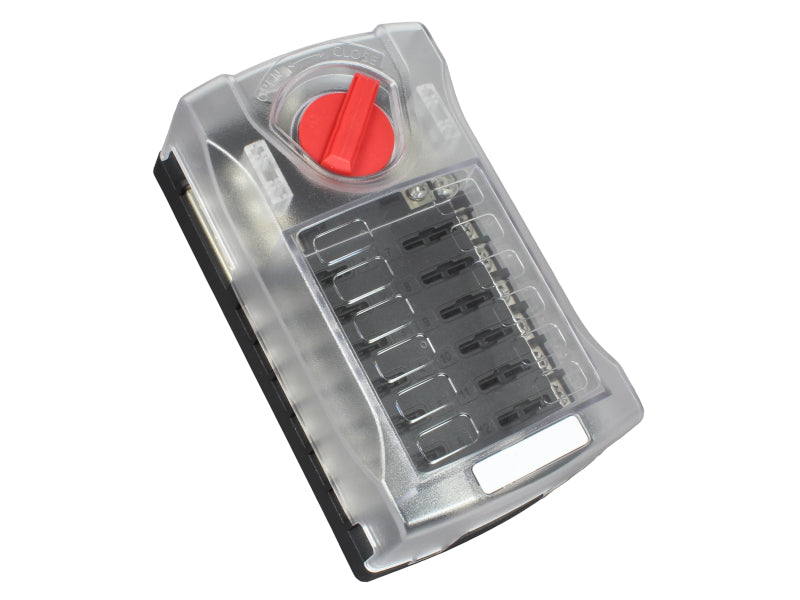 Premium Blade Fuse Box With Positive & Negative Bus bars - 12 Way