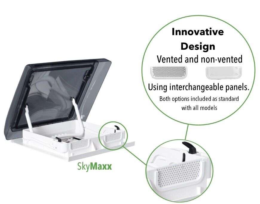 SkyMaxx Plus 400x400mm 23-60mm Rooflight with LED