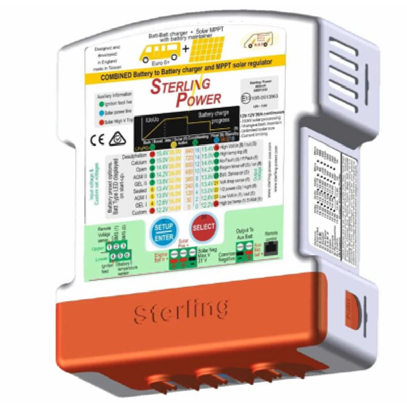 Sterling Battery to battery Charger + 350W Solar Charge Controller MPPT