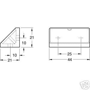 Furniture Corner Blocks & Caps Pack of 10-500