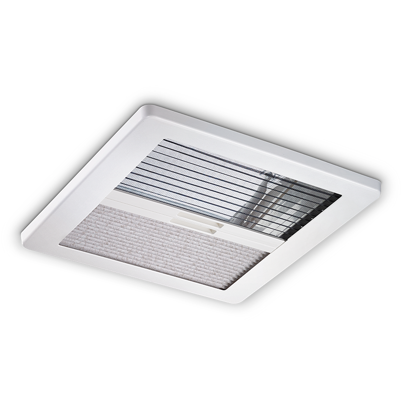 Dometic Mini Heki Style 400x400mm Roof light 43-60mm With ventilation