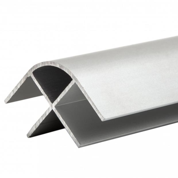 Aluminum Corner Profile 3m (3000mm) x 17mm Radius - Anodised Silver or Black