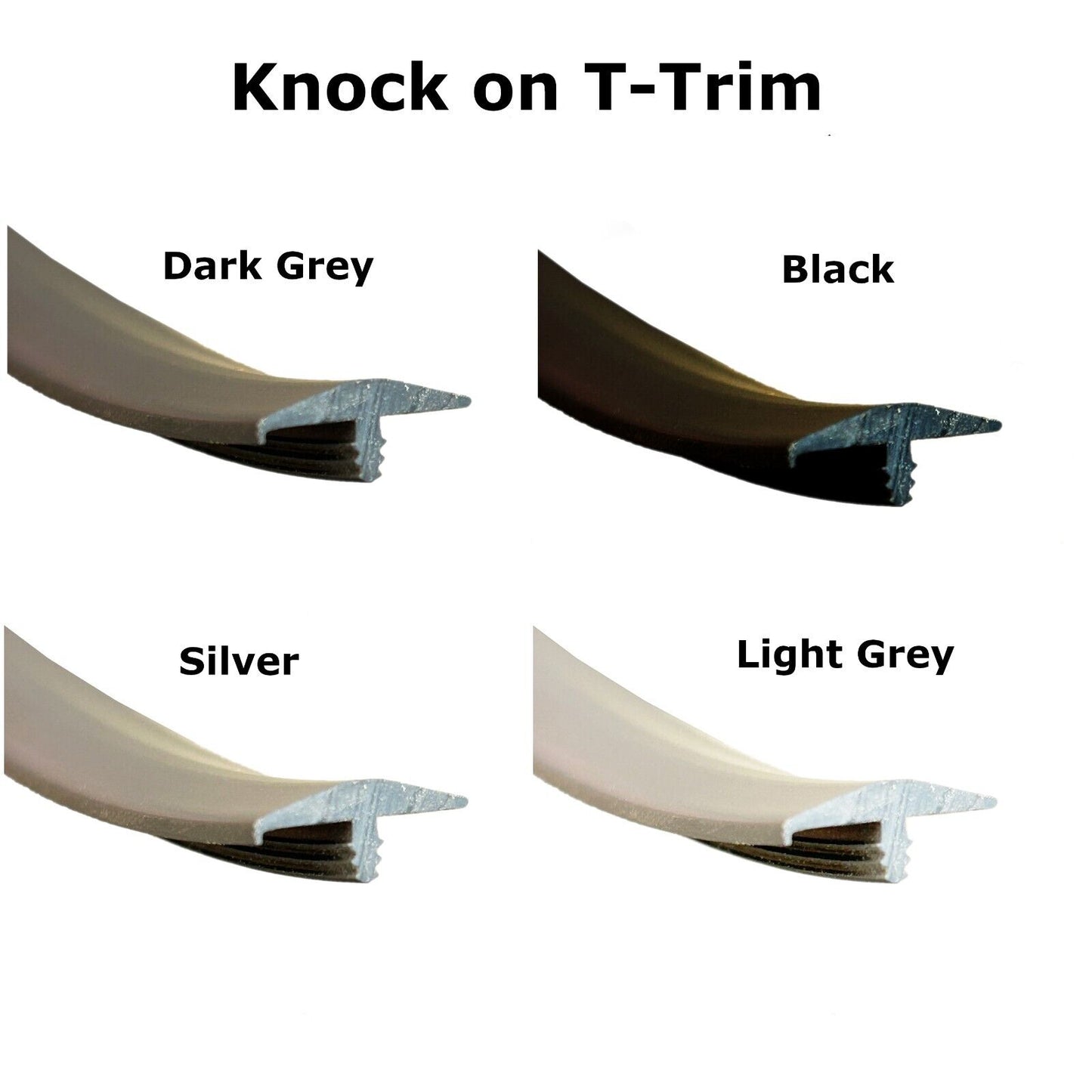 Professional Knock On 15mm Furniture Trim Single Lipped - Various Colours - Various Lengths